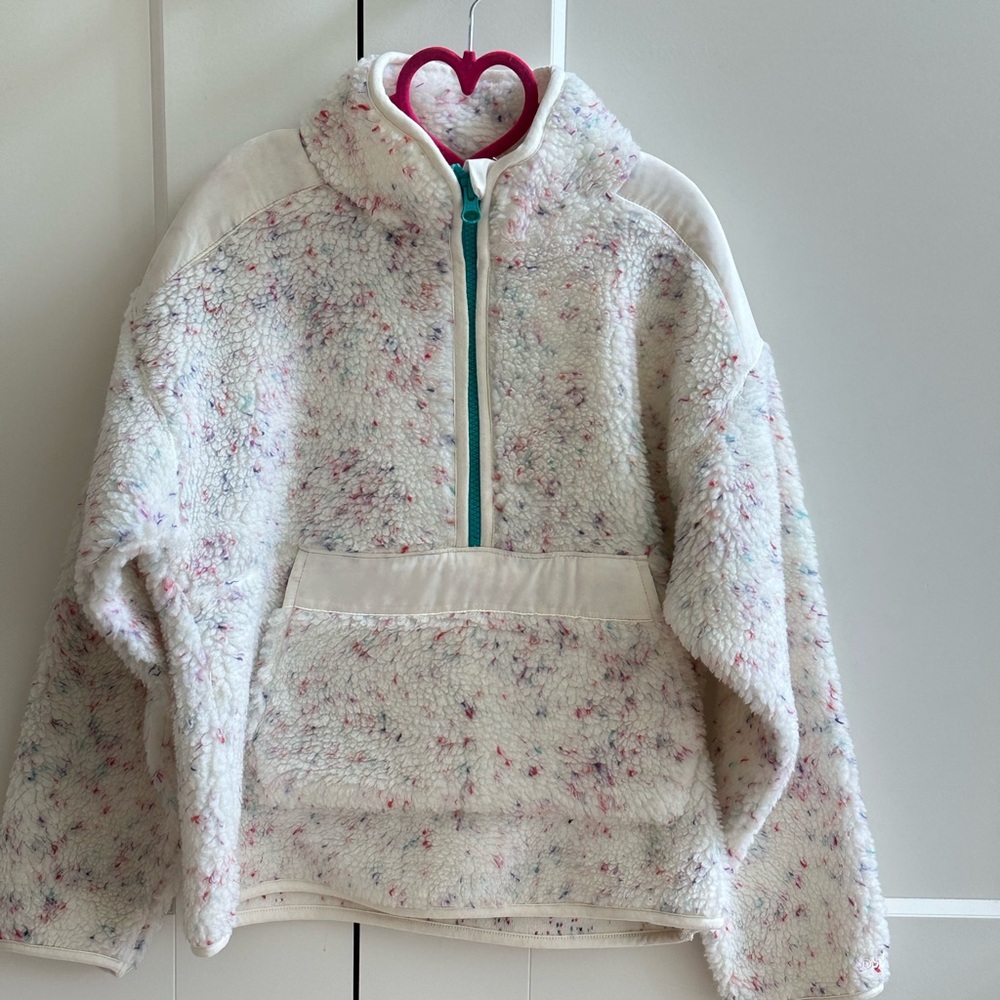 DSG Cozy Speckled Fleece Pullover Girls size Medium NWOT